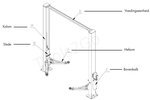 Puente de elevación de 2 columnas 4t con enlace superior