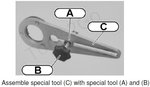 Soporte de polea de cigüeñal y conjunto de herramientas giratorias para BMW 2.5D