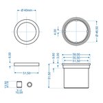 Cojinete deslizante para freno de inercia adecuado para Knott KF KR 7 5 - 10 - 13-20