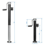 Pata de apoyo extensible para trabajo pesado SH57 5000