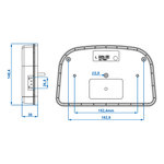 Luz trasera 6 funciones 240x150mm LED izquierda