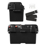 Caja de bateria 35x18x20cm 2x USB - 1x toma 12V - Voltimetro