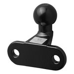 Bola de remolque negra en angulo D17.2 S350 homologada tipo E
