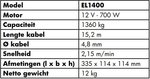 Cabrestante 12v 1360kg 15.2m control inalambrico