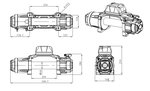 Cabrestante 24V, 5443kg 4.95kw 26m IP68
