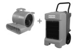Pack BDE95 secador de construccion y ventilador de piso RV3000