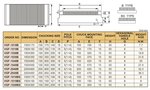 Placa de sujecion magnetica con divisiones de pila media-fina 450mmL