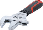 Llave ajustable (inglesa) con mango de plastico suave max. 38 mm