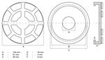 Plato de goma para plataformas elevadoras Ø 100 mm