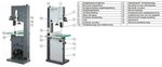 Sierra de cinta vertical 1,5KW