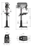 Taladro de columna de 30 mm de diametro