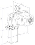 Polipasto electrico de cadena 150KG, 240W