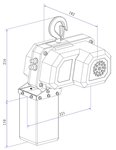 Polipasto electrico de cadena 150kg 6 metros 230V