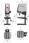 Taladro de banco vario diametro 16 mm 1x230V