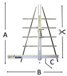 Cortadora de formato ssc AXL250 + soporte de PVC