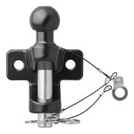 Bola de remolque negra combinada version doble D21 S350 homologada tipo E