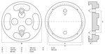 Plato de goma para plataformas elevadoras Ø 120 mm