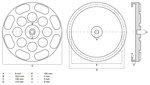 Plato de goma para plataformas elevadoras Ø 120 mm