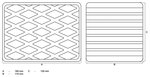 Almohadilla de goma para plataformas elevadoras 160 x 120 x 115 mm