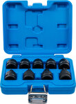 Conjunto de hembra de bit de impacto 12,5 mm (1/2 ) T-star (para Torx) T20 - T70 9 pz.