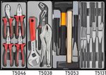 Carro de herramientas negro de 8 cajones con 376 herramientas