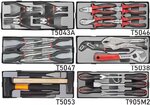 Carro de herramientas jumbo negro con 8 cajones y 365 herramientas (EVA)