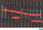 Carro de herramientas negro de 8 cajones con 326 herramientas (EVA)