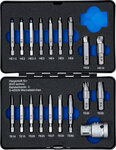 Juego de extractores de tornillos para hexagono interior 1,5 - 10 mm / perfil T (para To