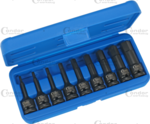 Llave de vaso electrica 9 piezas 1/2 hex 4-19 mm