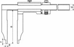 Calibre clasico din862 , ajuste fino, metrico 1000x150mm