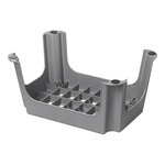 Taburete de plastico gris 42 5 x 27 5 x 23 cm