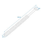 Tensor de goma de 5 posiciones 355 x 25 mm