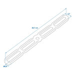 Tensor de goma de 5 posiciones 285 x 30 mm