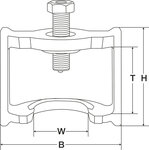 Extractor del ajustador de las palancas de freno para freno Haldex 160 mm