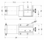 Cabrestante 12V 907kg 750w, 15.2m