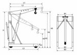 Grua de taller para europalets de 1 tonelada