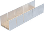 Caja de ingletes de aluminio 245 x 65 x 55 mm