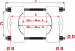 Juego para la extraccion y corte de los rodamientos de bola 6 piezas
