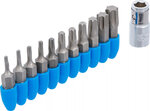 Juego de puntas entrada 6,3 mm (1/4) perfil en T (para Torx) 11 piezas