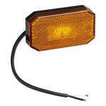 Luz de posicion lateral 12 24V naranja 80 x 44 mm LED
