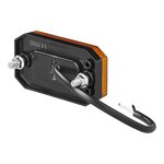 Luz de posicion lateral 12 24V naranja 80 x 44 mm LED