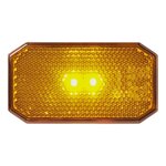 Luz de posicion lateral 12 24V naranja 80 x 44 mm LED
