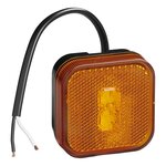 Luz de posicion lateral 12 24V naranja 65 x 65 mm LED