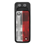 Ancho luz roja blanca 92x42mm en soporte