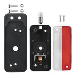 Ancho luz roja blanca 92x42mm en soporte