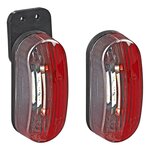 Luz de ancho LED roja blanca izquierda
