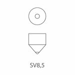 Lampara de coche 12V 10W SV8.5 11x43 x10 pieza