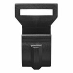Clip para poste de tienda de campana de 20-25 mm con ranura negra