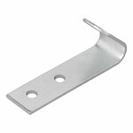 Gancho atornillable de metal 72 x 21 x 2 mm