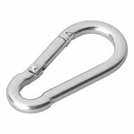Gancho de carabina metalica 5x50mm x10 pieces
